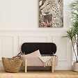 ATMOSPHERA - Banc coffre Muka ovale 1 place beige - vignette