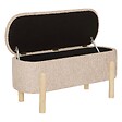 ATMOSPHERA - Banc coffre Muka ovale 1 place beige - vignette