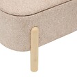 ATMOSPHERA - Banc coffre Muka ovale 1 place beige - vignette