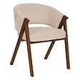ATMOSPHERA - Fauteuil de table Amza H.79cm beige noyer - vignette