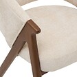 ATMOSPHERA - Fauteuil de table Amza H.79cm beige noyer - vignette