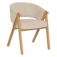 ATMOSPHERA - Fauteuil de table Amza H.79cm beige bois naturel - vignette