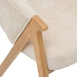 ATMOSPHERA - Fauteuil de table Amza H.79cm beige bois naturel - vignette