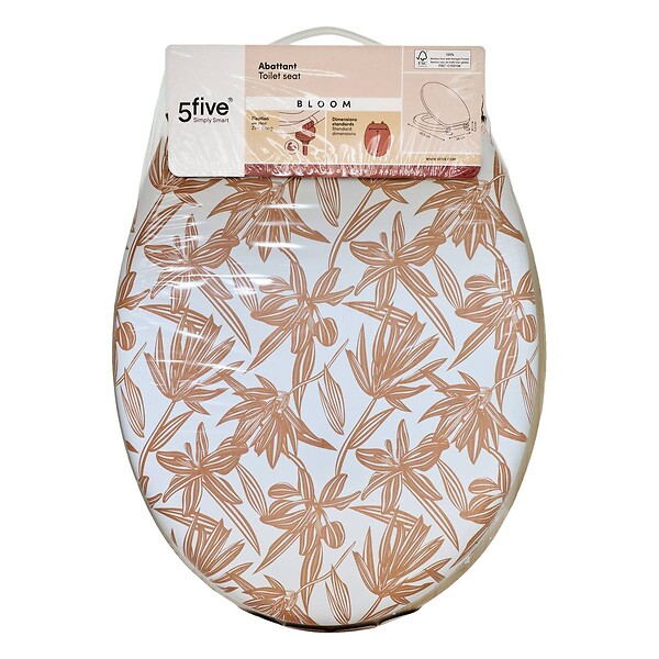 5 FIVE SIMPLY SMART - Abattant WC Bloom 36x42,5cm rose - large