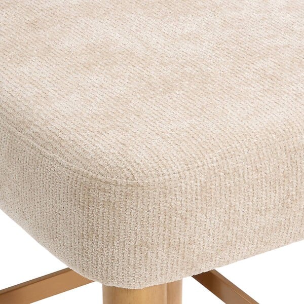 ATMOSPHERA - Tabouret de bar Noali carré H.104,5cm beige - large