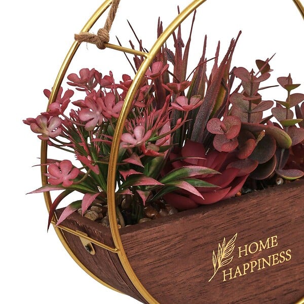 ATMOSPHERA - Plante artificielle Krist H.20cm marron - large
