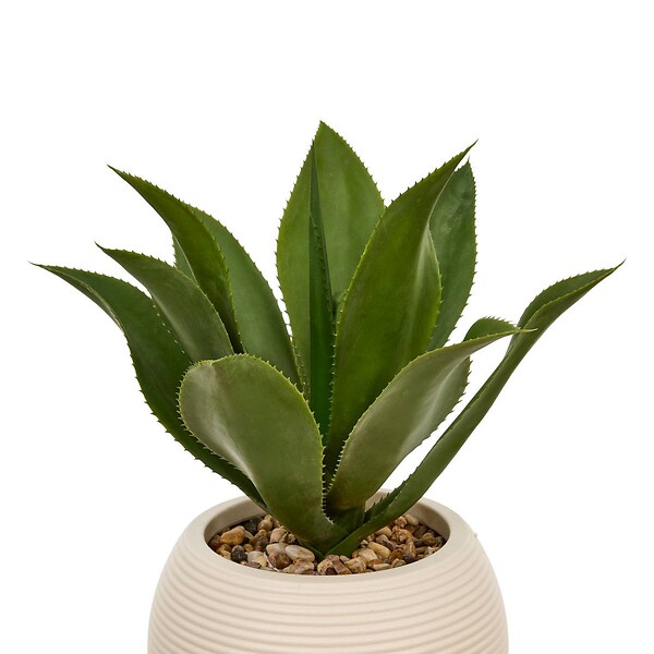 ATMOSPHERA - Agave artificiel Posa H.58cm vert - large
