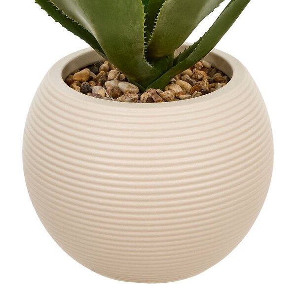 ATMOSPHERA - Agave artificiel Posa H.58cm vert - large