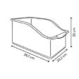 5 FIVE SIMPLY SMART - Organiseur sous-évier rectangulaire Essentiels grand format blanc - vignette