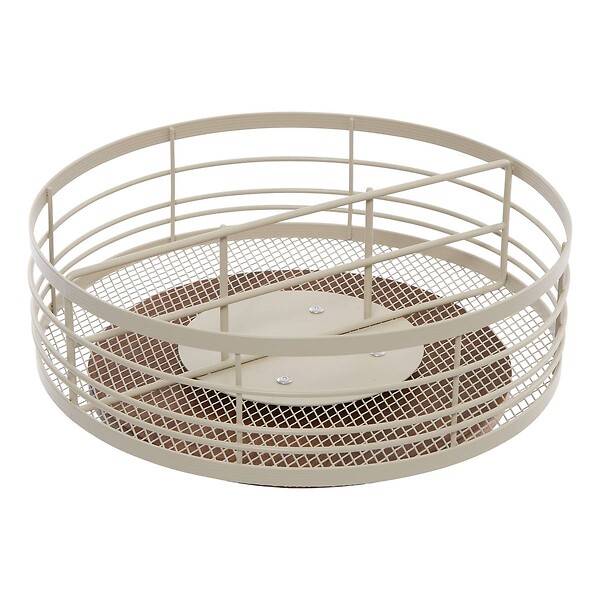 5 FIVE SIMPLY SMART - Plateau rond tournant Telma D.28cm beige - large