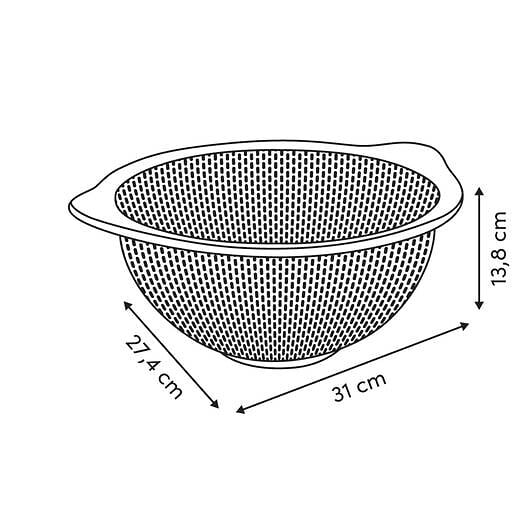5 FIVE SIMPLY SMART - Passoire Silver Pro ronde 27,4x31cm argent - large