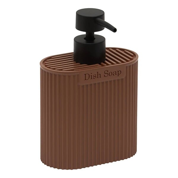 5 FIVE SIMPLY SMART - Distributeur de savon Terra ovale 375ml marron - large
