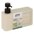 5 FIVE SIMPLY SMART - Distributeur de savon Terra rectangulaire 250ml beige - vignette