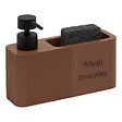 5 FIVE SIMPLY SMART - Distributeur de savon Terra rectangulaire 250ml marron - vignette