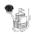 5 FIVE SIMPLY SMART - Distributeur de savon Terra rectangulaire 400ml marron - vignette