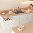 5 FIVE SIMPLY SMART - Passoire Poly ovale D.24cm rose - vignette