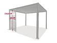 HESPERIDE - Persienne fixe 1x3m pour pergola Evora argile - vignette