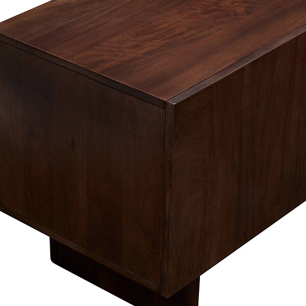 ATMOSPHERA - Meuble TV 2 portes 2 niches Nyero 40x147cm marron - large