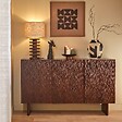 ATMOSPHERA - Buffet 3 portes Nyero 90x150cm marron - vignette