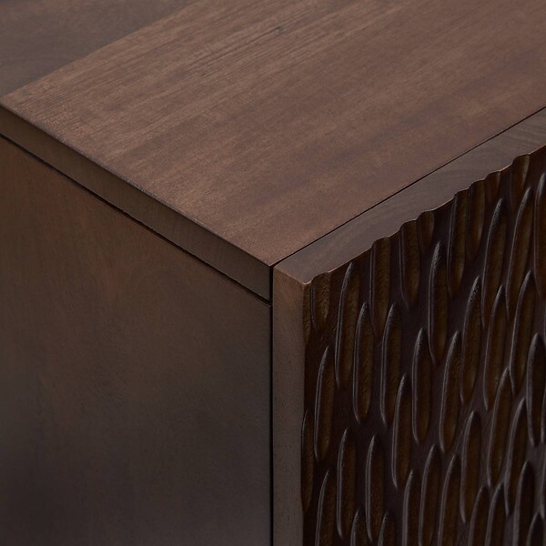 ATMOSPHERA - Buffet 3 portes Nyero 90x150cm marron - large