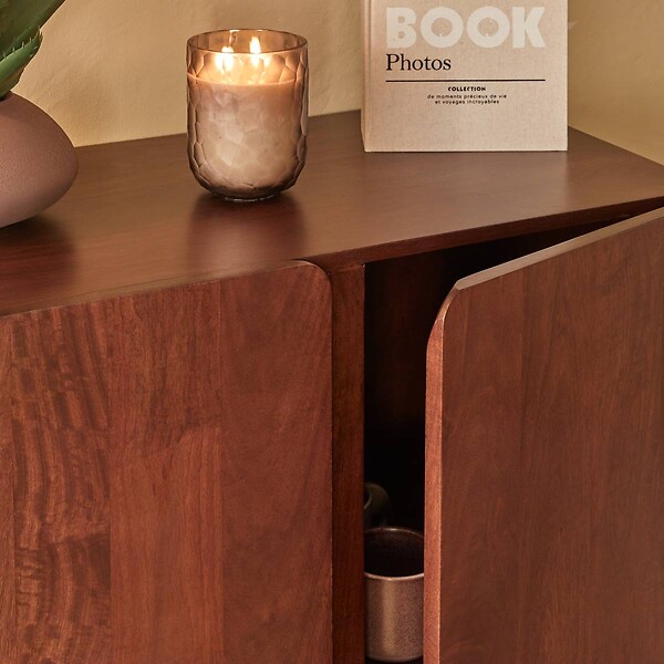 ATMOSPHERA - Buffet 2 portes Nyero 80x100cm marron - large