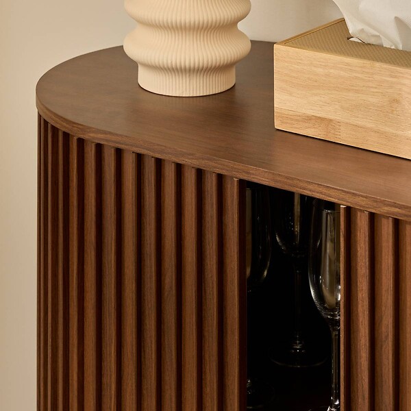 ATMOSPHERA - Buffet Alcôve rectangulaire 75x100cm 2 portes marron - large