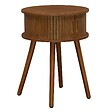 ATMOSPHERA - Table de chevet Nysos ronde 40x40cm marron - vignette