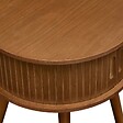 ATMOSPHERA - Table de chevet Nysos ronde 40x40cm marron - vignette
