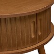 ATMOSPHERA - Table de chevet Nysos ronde 40x40cm marron - vignette