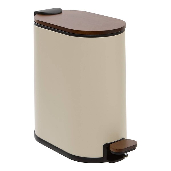 5 FIVE SIMPLY SMART - Poubelle Argileo ovale 5L beige - large