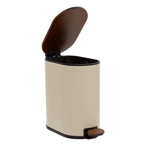 5 FIVE SIMPLY SMART - Poubelle Argileo ovale 5L beige - large