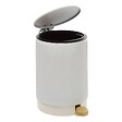 5 FIVE SIMPLY SMART - Poubelle Solis ronde 2,7L blanc - vignette