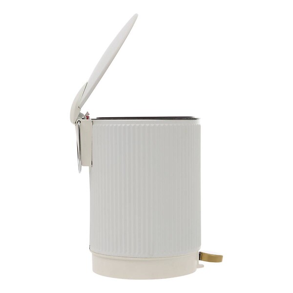 5 FIVE SIMPLY SMART - Poubelle Solis ronde 2,7L blanc - large