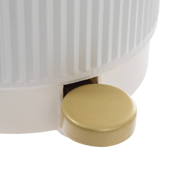 5 FIVE SIMPLY SMART - Poubelle Solis ronde 2,7L blanc - large