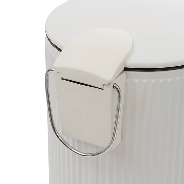 5 FIVE SIMPLY SMART - Poubelle Solis ronde 2,7L blanc - large