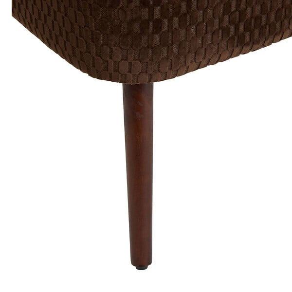 ATMOSPHERA - Fauteuil Chiara velours H.80cm marron - large