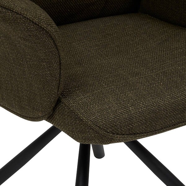 ATMOSPHERA - Fauteuil de bureau pivotant Sisco vert kaki - large