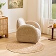 ATMOSPHERA - Fauteuil pivotant Fiva H.78cm beige - vignette