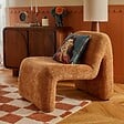 ATMOSPHERA - Fauteuil Astor H.84,5cm ambre - vignette