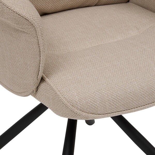 ATMOSPHERA - Fauteuil de bureau pivotant Sisco beige - large