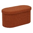 ATMOSPHERA - Pouf Fink ovale pliable 38x76cm ambre - vignette