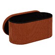 ATMOSPHERA - Pouf Fink ovale pliable 38x76cm ambre - vignette