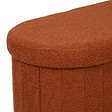 ATMOSPHERA - Pouf Fink ovale pliable 38x76cm ambre - vignette