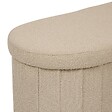 ATMOSPHERA - Pouf Fink ovale pliable 38x76cm beige - vignette