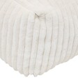 ATMOSPHERA - Pouf Muzi rectangulaire côtelé 61x78cm crème - vignette