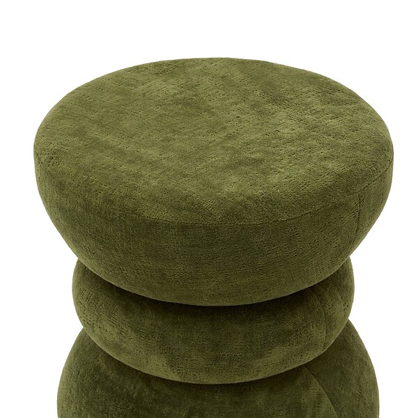 ATMOSPHERA - Pouf Ritem rond D.36cm vert - large