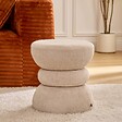 ATMOSPHERA - Pouf Ritem rond D.36cm crème - vignette