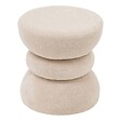 ATMOSPHERA - Pouf Ritem rond D.36cm crème - vignette