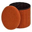 ATMOSPHERA - Pouf Fink rond pliable D.38cm ambre - vignette