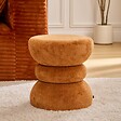 ATMOSPHERA - Pouf Ritem rond D.36cm ambre - vignette